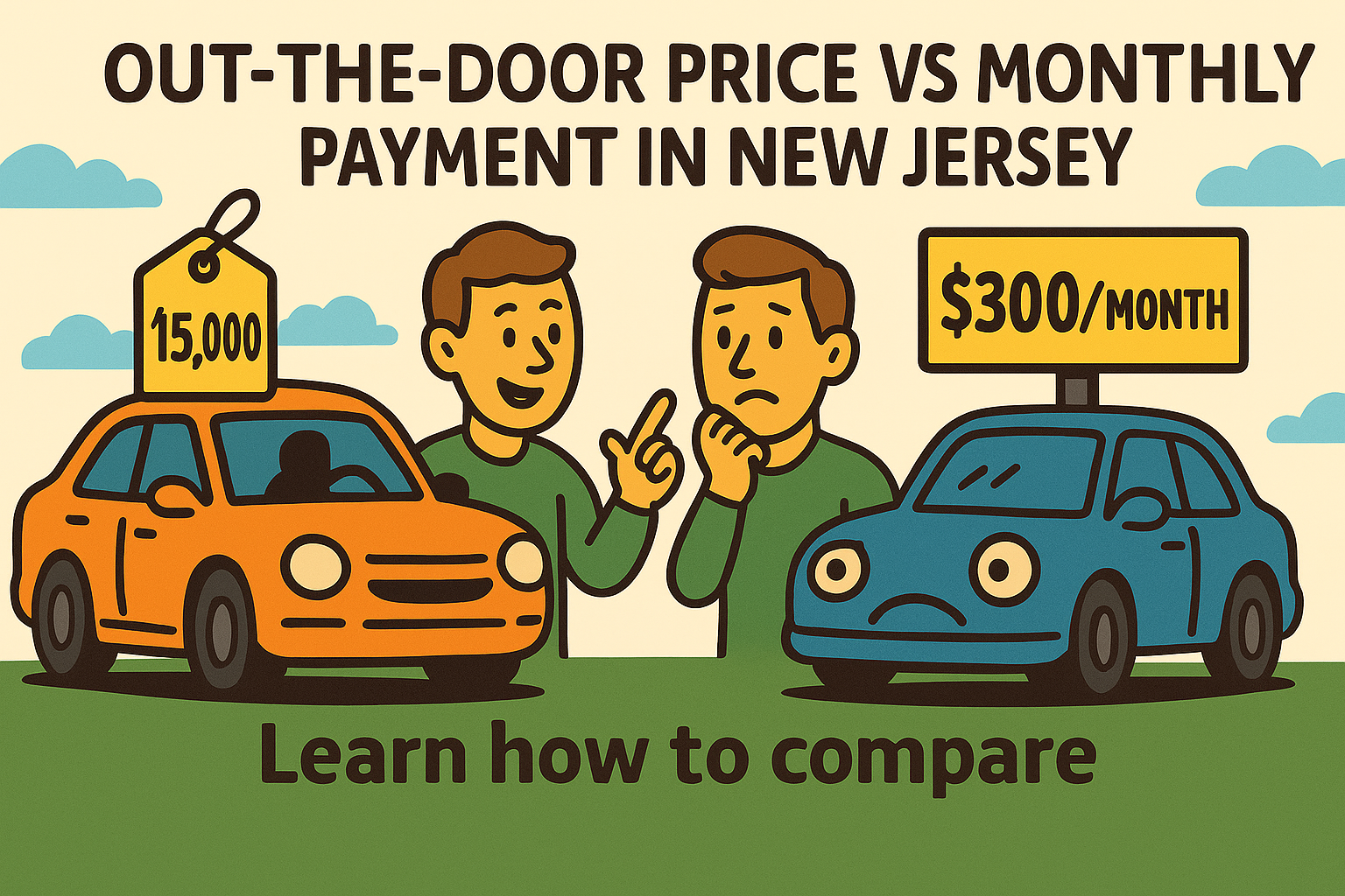 Out-the-Door Price vs Monthly Payment in New Jersey